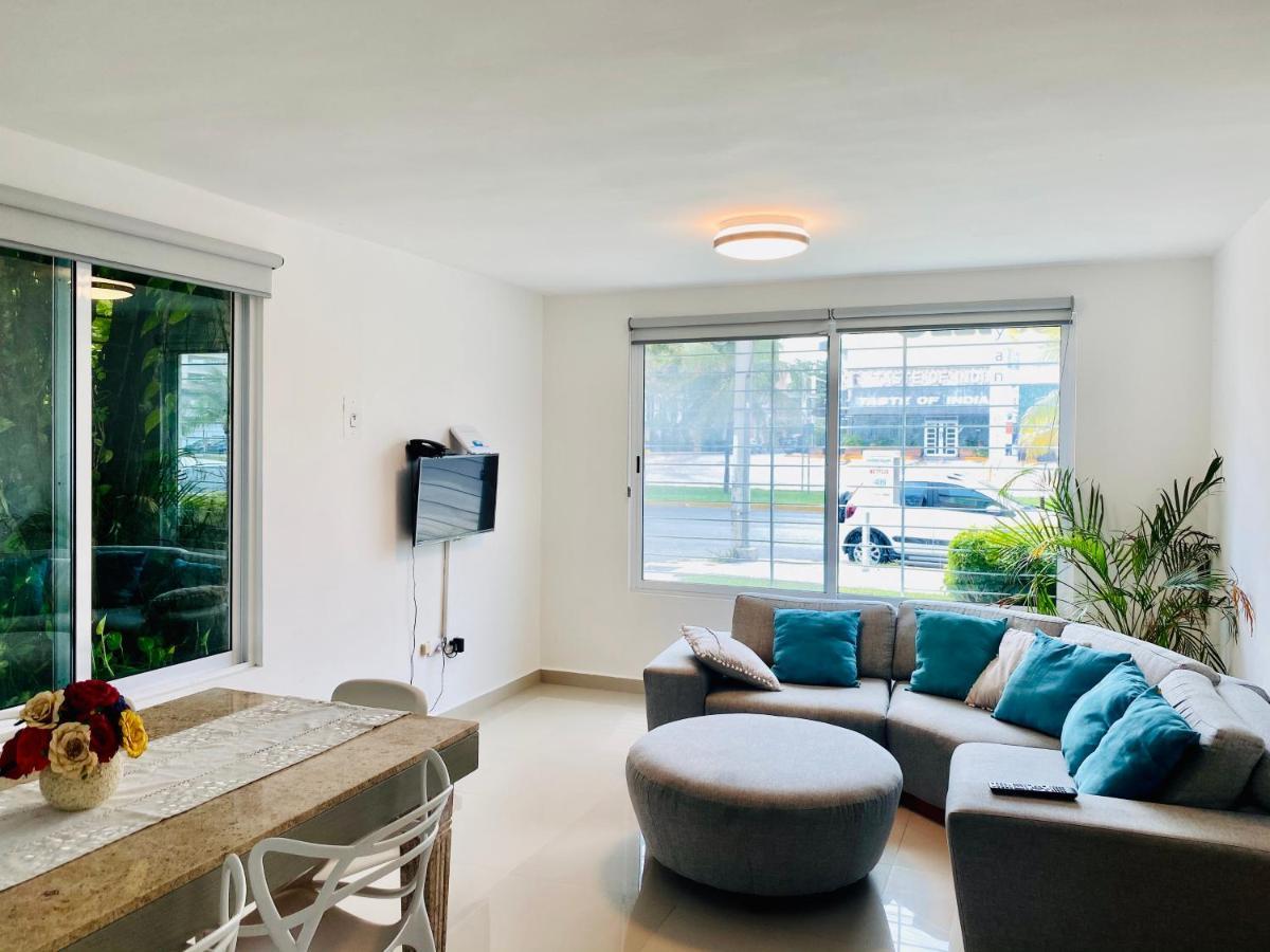 Apartamento cálido y moderno en la entrada de la zona hotelera Cancún Exterior foto